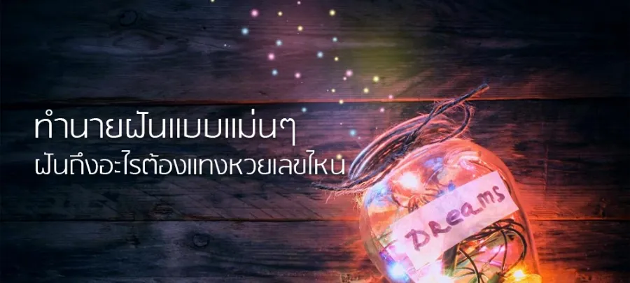 ทำนายฝันแบบแม่นๆ ฝันถึงอะไรต้องแทงหวยเลขไหน